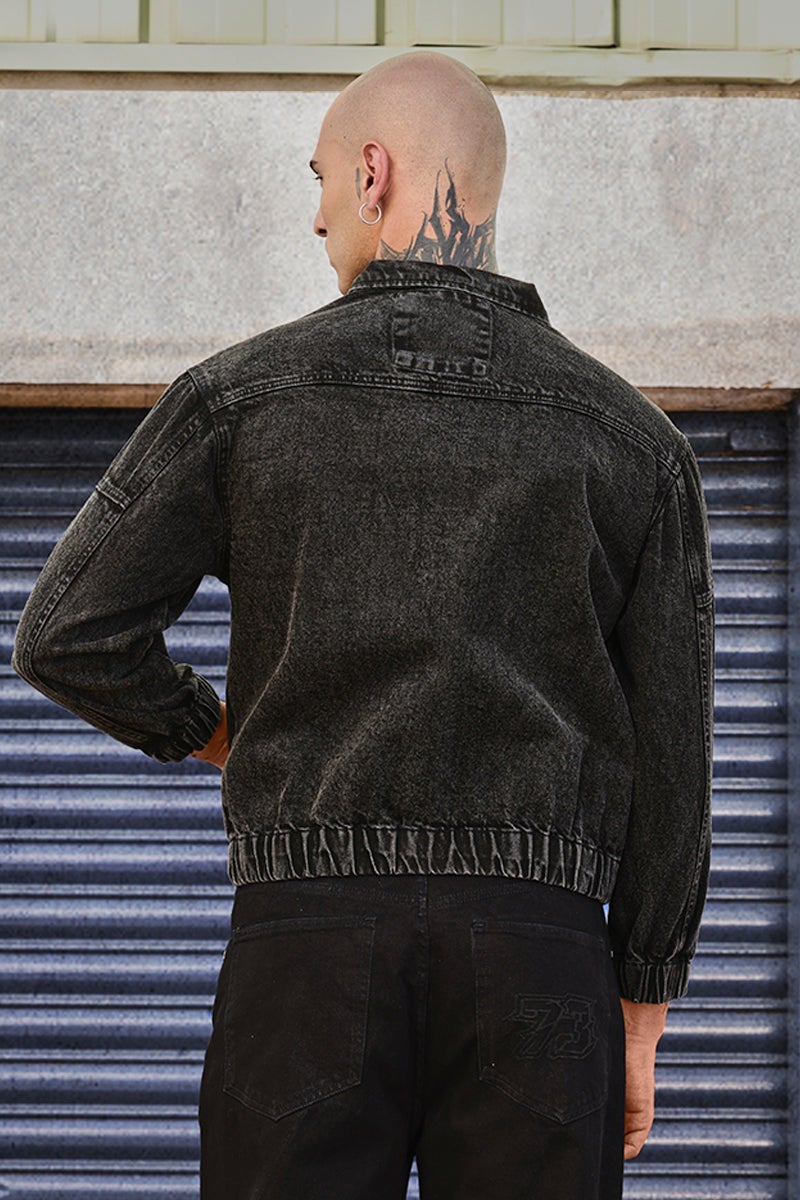 SNITCH GRIND Street Utility Denim Jacket - Image 4